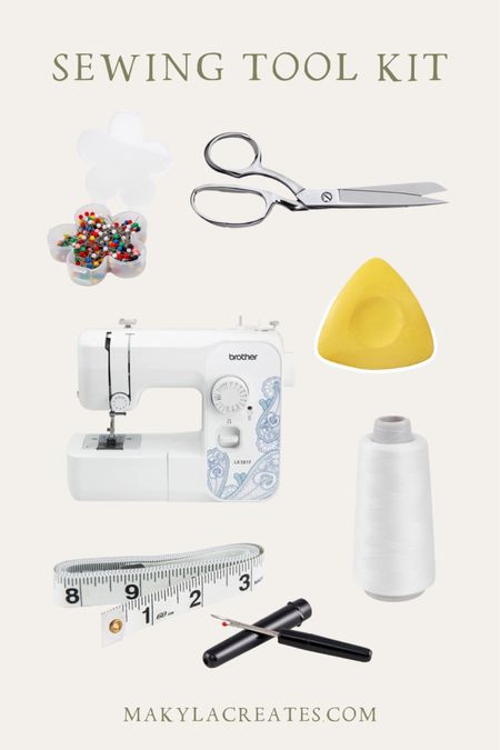Sewing tools for beginners! The only tools you need to start sewing: sewing, sewing tools, crafting, Walmart, Walmart crafting tools, sew, craft tools, sewing machine, fabric shears, tailors tools

#LTKunder100 #LTKhome