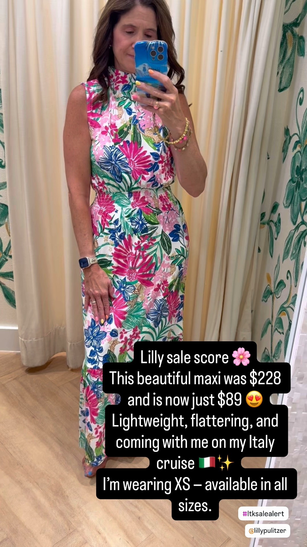 Maxi Dress 

Lilly sale score 🌸
This beautiful maxi was $228 and is now just $89 😍
Lightweight, flattering, and coming with me on my Italy cruise 🇮🇹✨
I’m wearing XS — available in all sizes.

#LillyPulitzer
#LillySale
#LTKSaleAlert 
#LTKStyle
#LTKFinds
#VacationDress
#ResortWear
#CruiseStyle
#MaxiDress
#SpringStyle
#SaleAlert
#StyleInspo

Lilly Pulitzer sale, maxi dress, vacation dress, cruise outfit, resort wear, spring dresses, summer dresses, cruise dress, floral dress, Lilly Pulitzer, 

#LTKSeasonal #LTKTravel #LTKFindsUnder100