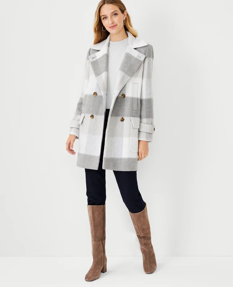 Checked Peacoat | Ann Taylor (US)