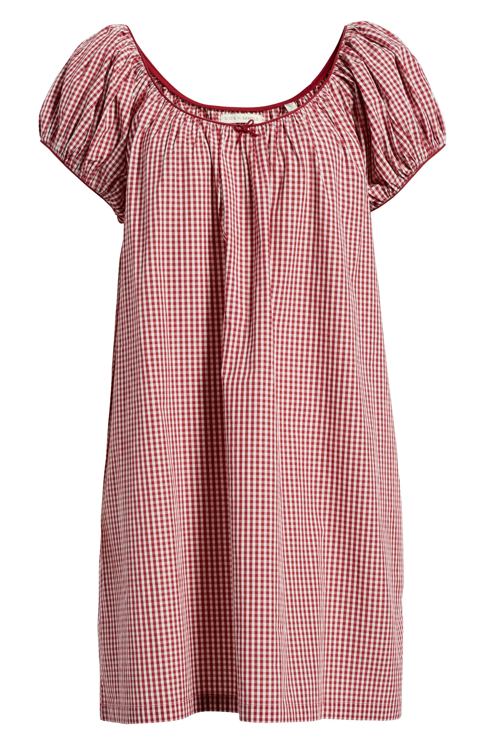 DÔEN Julia Gingham Cotton Shirt Dress | Nordstrom | Nordstrom