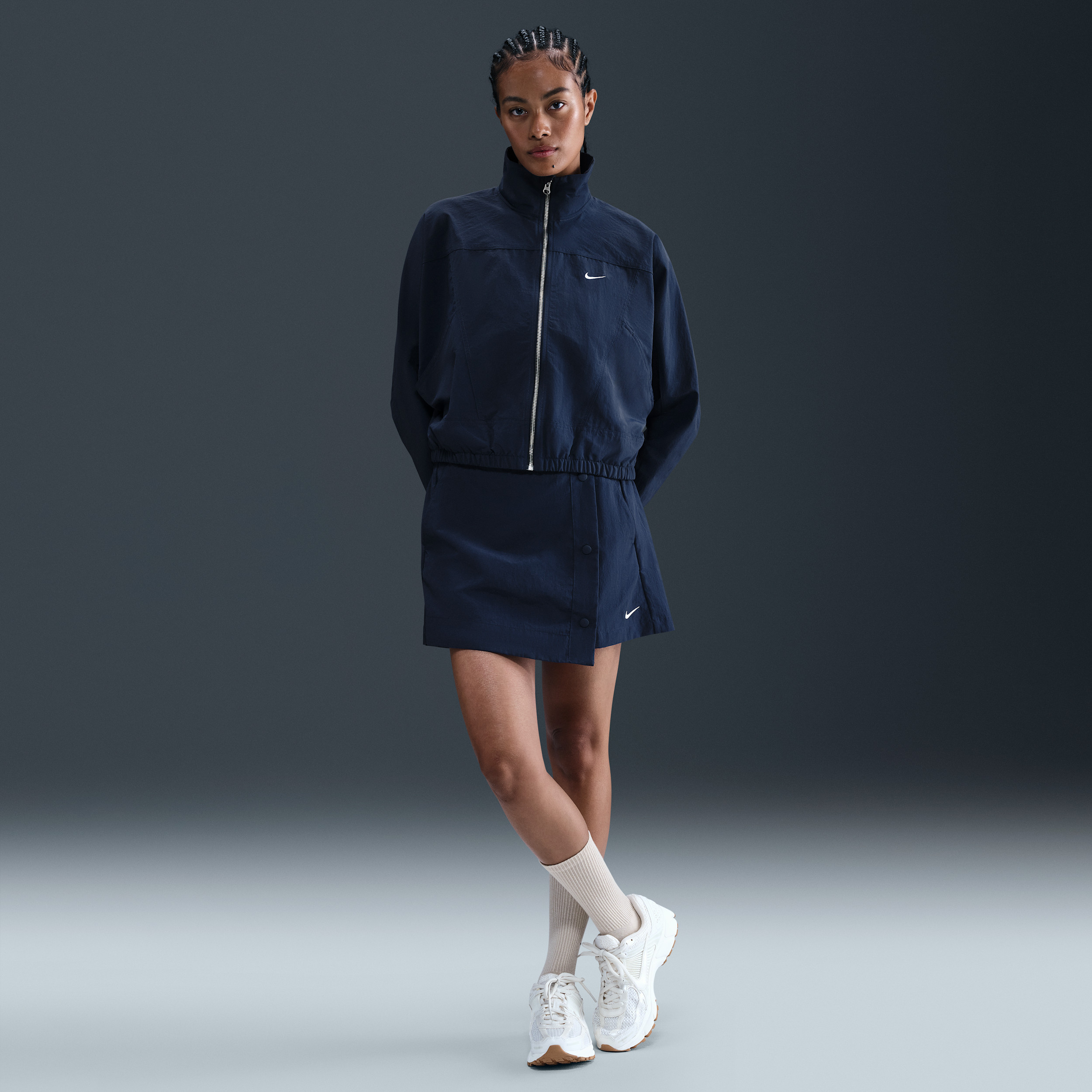 Women's Nike Sportswear Essential Woven Skort in Blue | HM6979-410 | Nike (US)