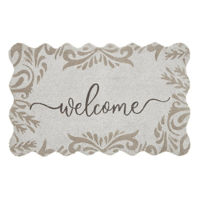 My Texas House Taupe Welcome Outdoor Coir Doormat, 30" x 48" | Walmart (US)