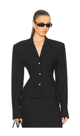 The Suit Overshirt in Black | Revolve Clothing (Global)