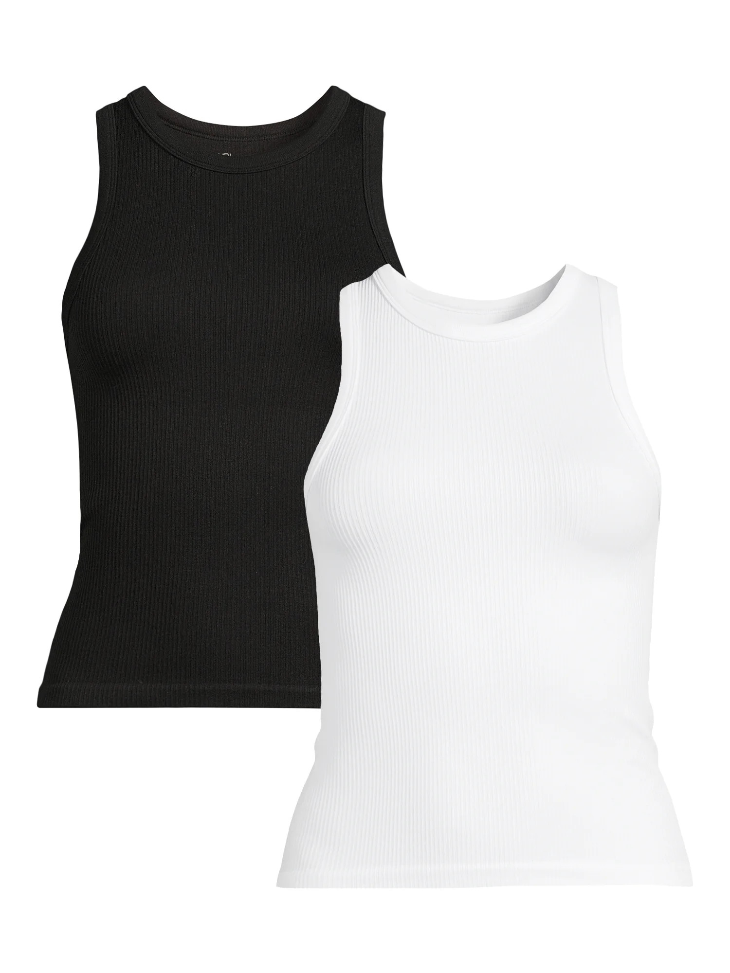 No Boundaries Seamless High Neck Tank Top, 2 Pack, Women’s | Walmart (US)