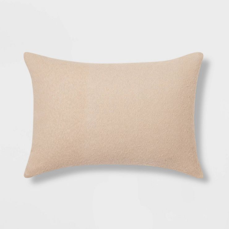 Oblong Boucle Color Blocked Decorative Throw Pillow - Threshold™ | Target