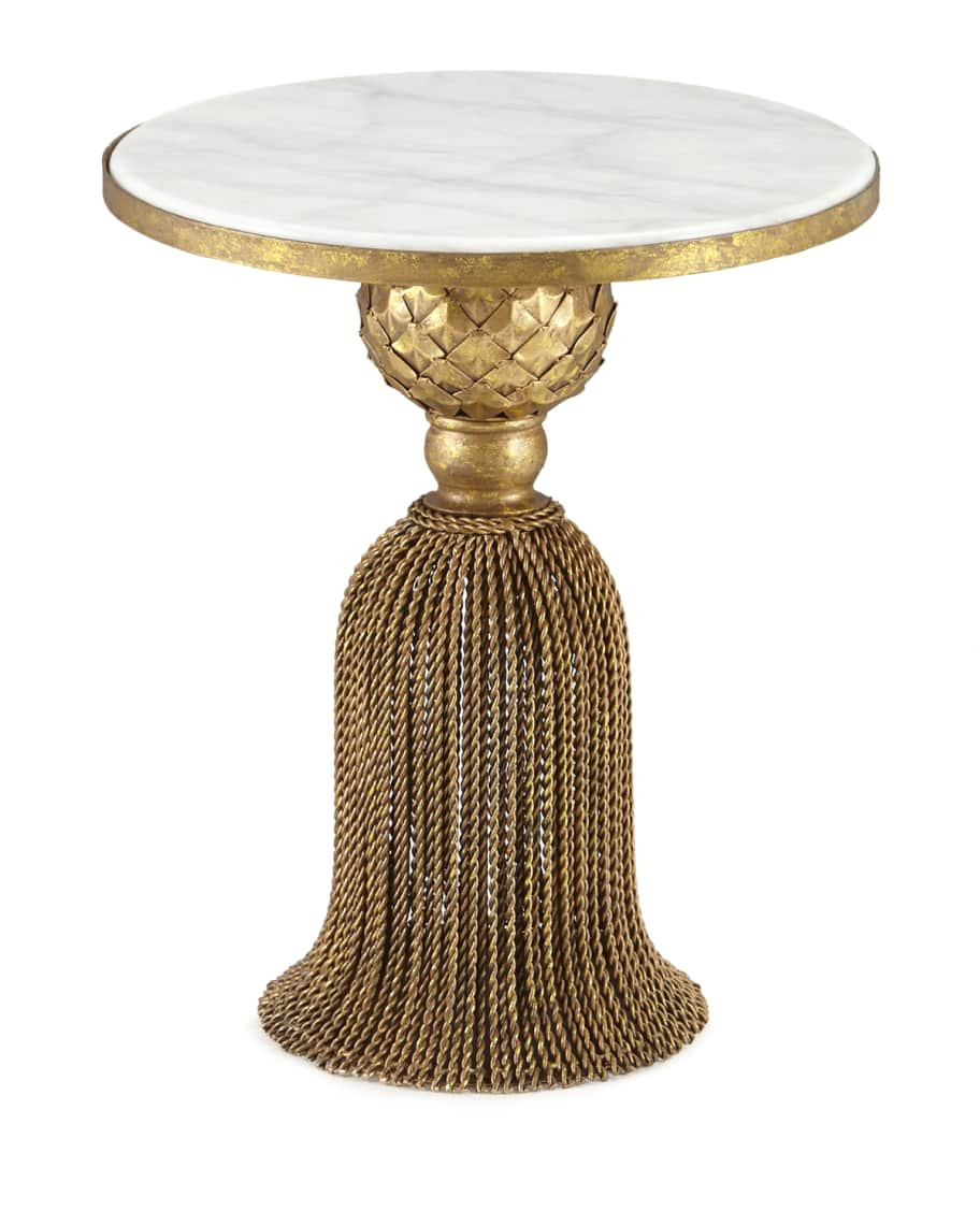 Kay Marble Tassel Table | Neiman Marcus