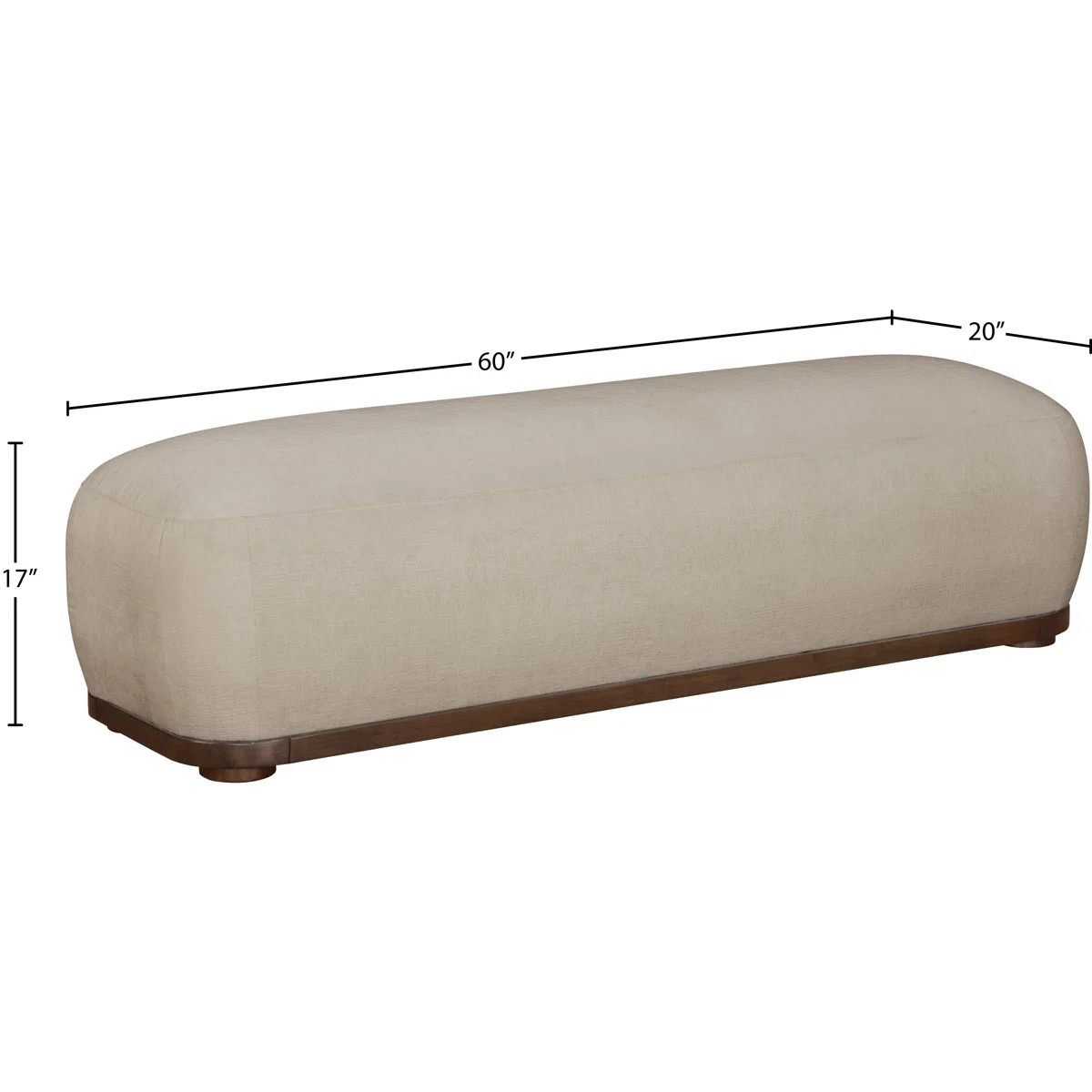 Calum Chenille Fabric Bench | Wayfair North America