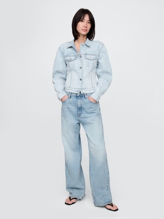Barrel-Sleeve Icon Denim Jacket | Gap (CA)