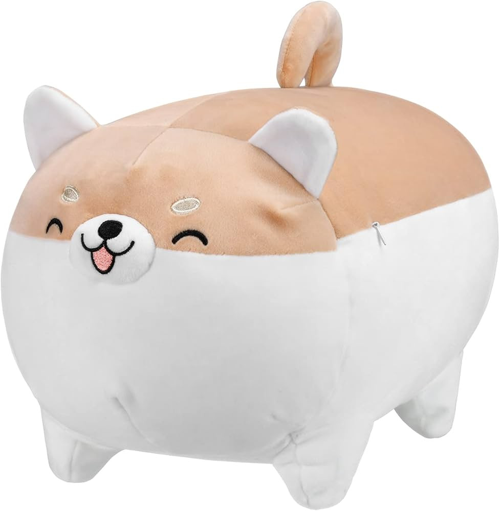 Auspicious beginning 19.6" Shiba Inu Plush Toy Anime Corgi Kawaii Smiling Plush Dog Soft Pillow, ... | Amazon (US)