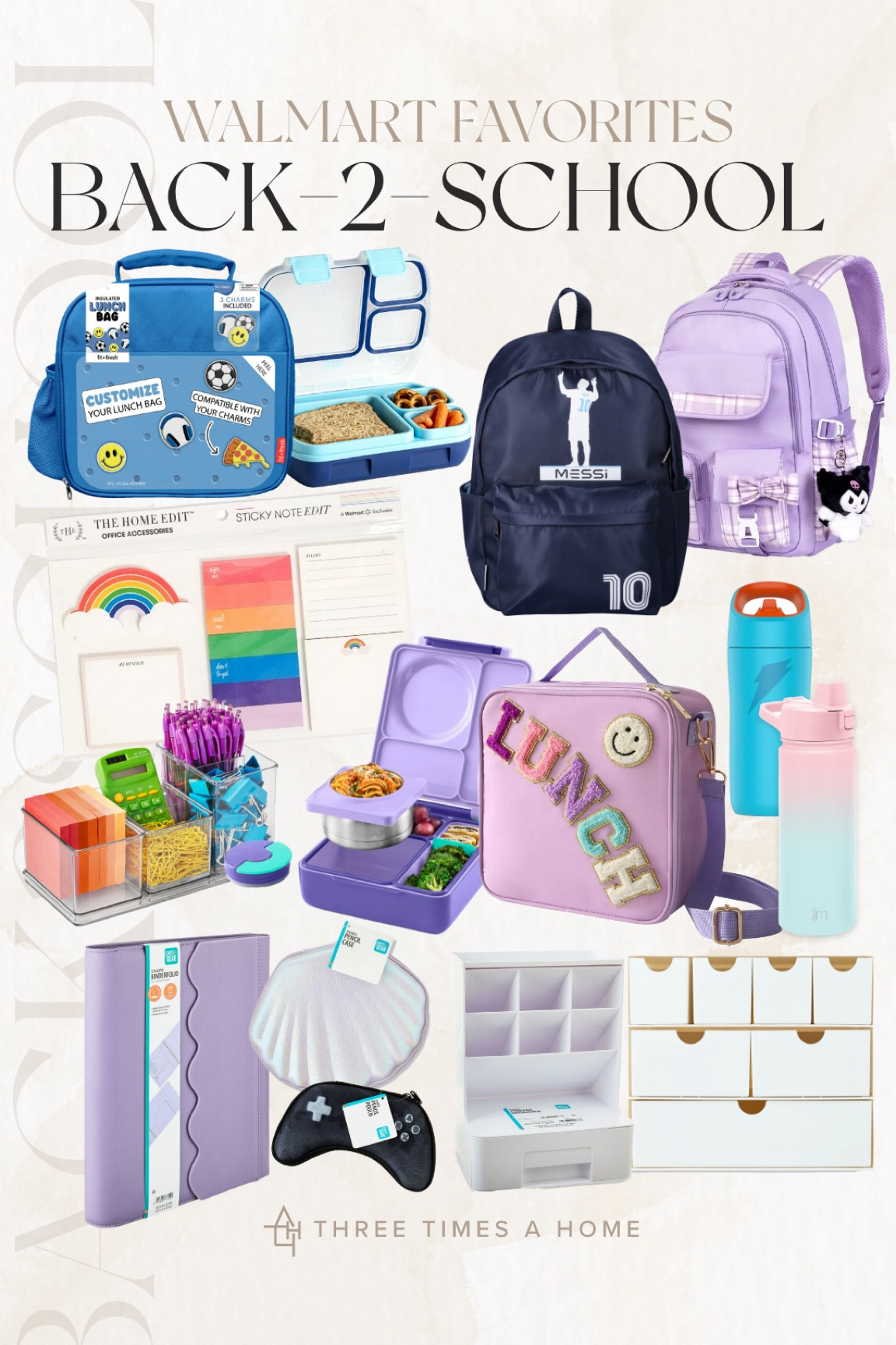 #walmartpartner Back to school finds available at @walmart!  Cute lunchboxes, bento boxes, water, bottles, desk, accessories, pencil cases, and so much more!

#LTKKids #LTKFamily #LTKBacktoSchool