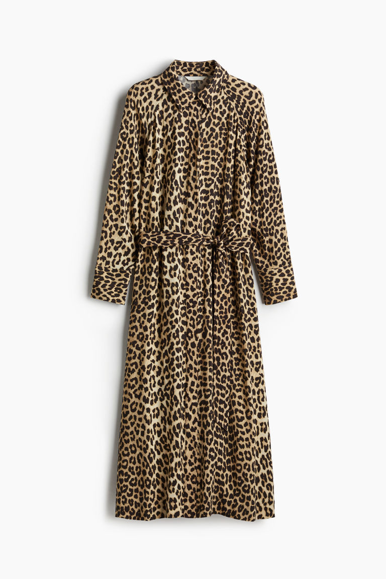 Tie-belt viscose shirt dress | H&M (US + CA)