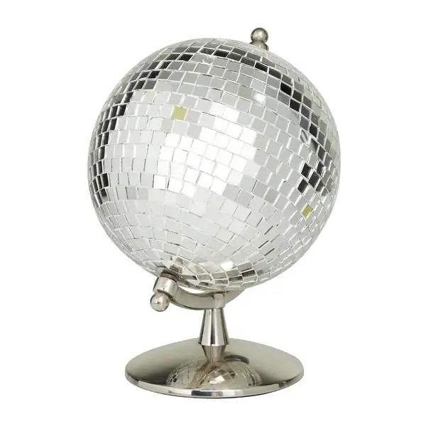 The Novogratz Stainless Steel Disco Ball Style Globe | Bed Bath & Beyond