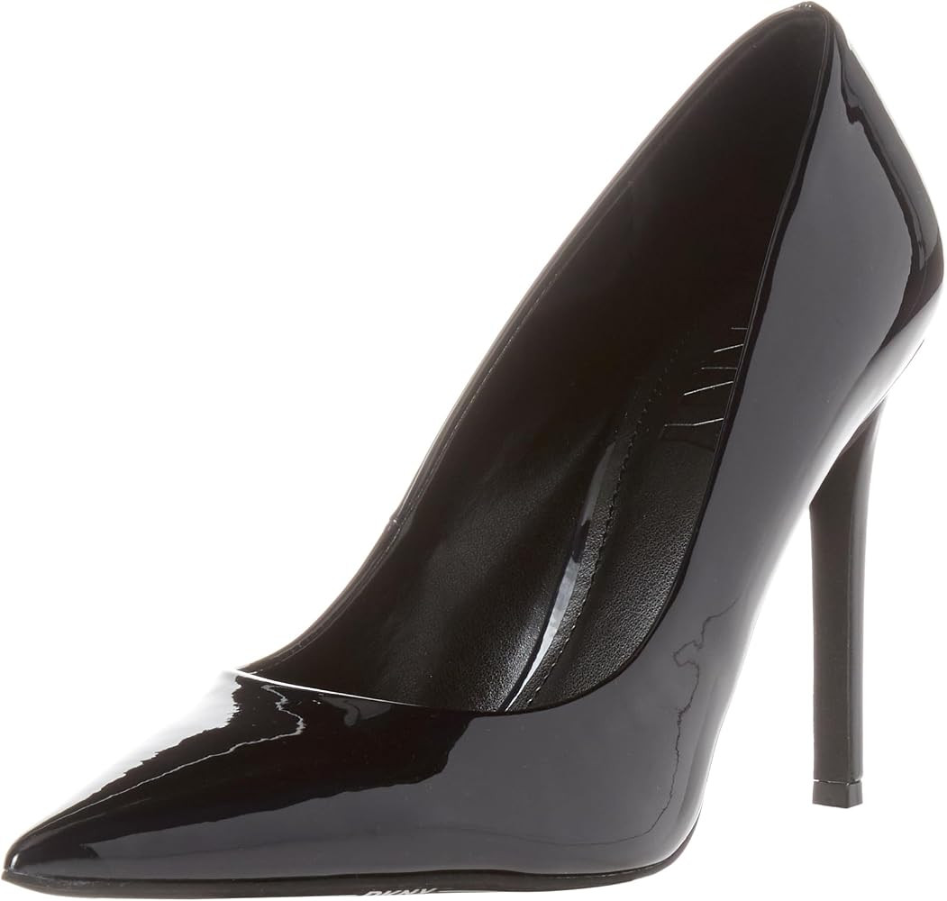 DKNY Women's Patent Leather Pointed Toe Pump Heeled Sandal | Amazon (US)