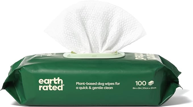 Earth Rated Hypoallergenic Dog Wipes, Cleaning and Odor-Controlling Grooming Wipes for Paws, Body... | Amazon (US)