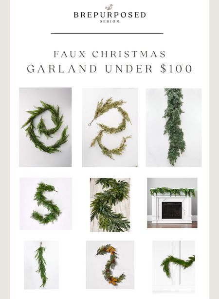 Faux Christmas Garland under $100!

#LTKhome #LTKSeasonal #LTKHoliday