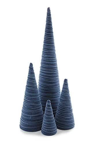 Choose Your Set of 4 Velvet Trees, Modern Mantle Decor, Handmade Entryway Decor, Rustic Spring Ho... | Amazon (US)