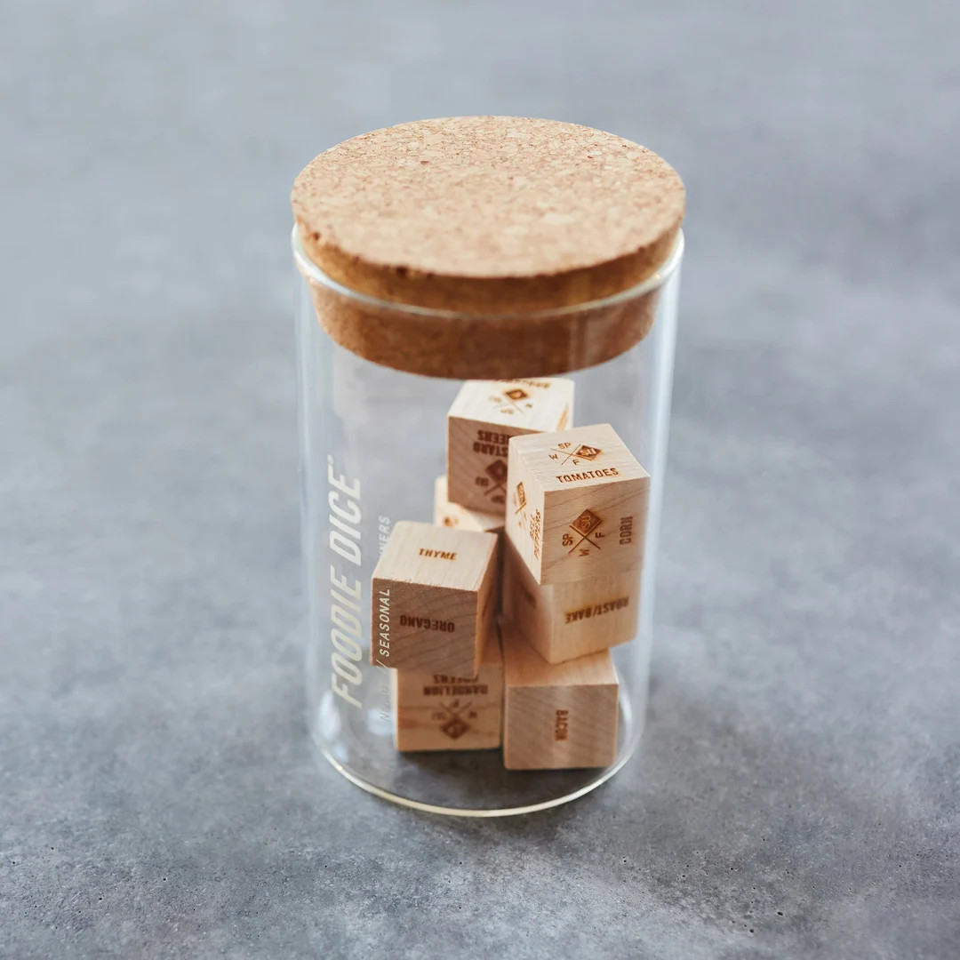 Foodie Dice® Seasonal Dinners Tumbler // Laser engraved wood dice for cooking ideas // Cooking g... | Etsy (US)