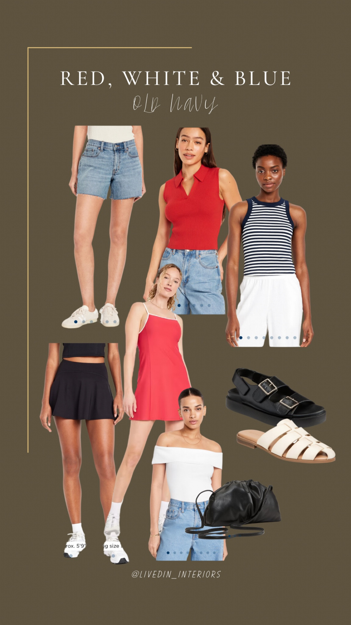 Some things that caught my eye for the 4th of July and it’s all from old navy! (And a lot on sale)

Forth of July, red white and blue, affordable fashion, budget friendly, women’s fashion, vacation wardrobe, summer clothes, summer outfits 

#LTKSummerSales #LTKSeasonal #LTKShoeCrush