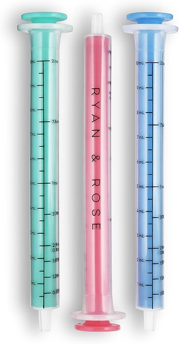Ryan & Rose Cutie Dose - Baby Medicine Dispenser Syringe For Children - 3 Pack (Lollipop) | Amazon (US)