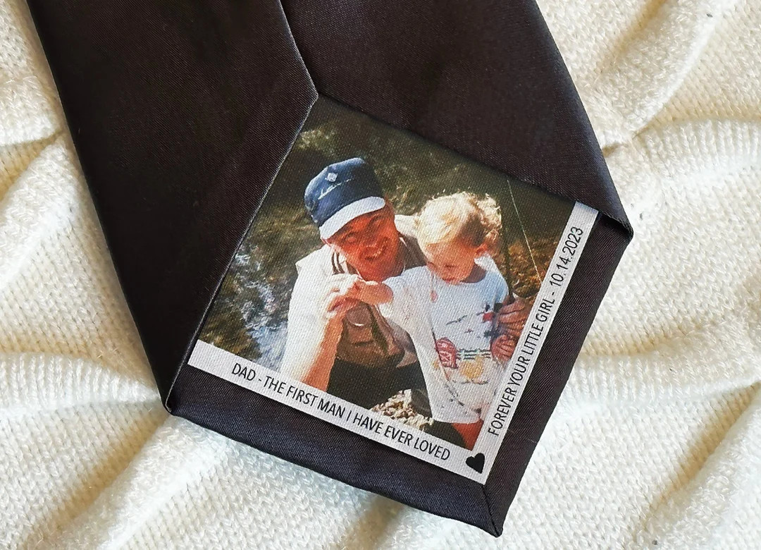 Custom Photo Tie Patch | Father of the Bride | Groom Gift | Neck Ties for | Anniversary | Father ... | Etsy (Global)