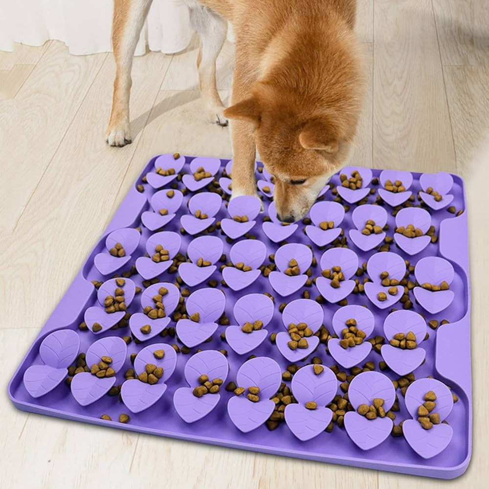 Femont Snuffle Mat for Large Dogs,Silicone Slow Feeder Lick Down Eating,Encourages Natural Foragi... | Amazon (US)