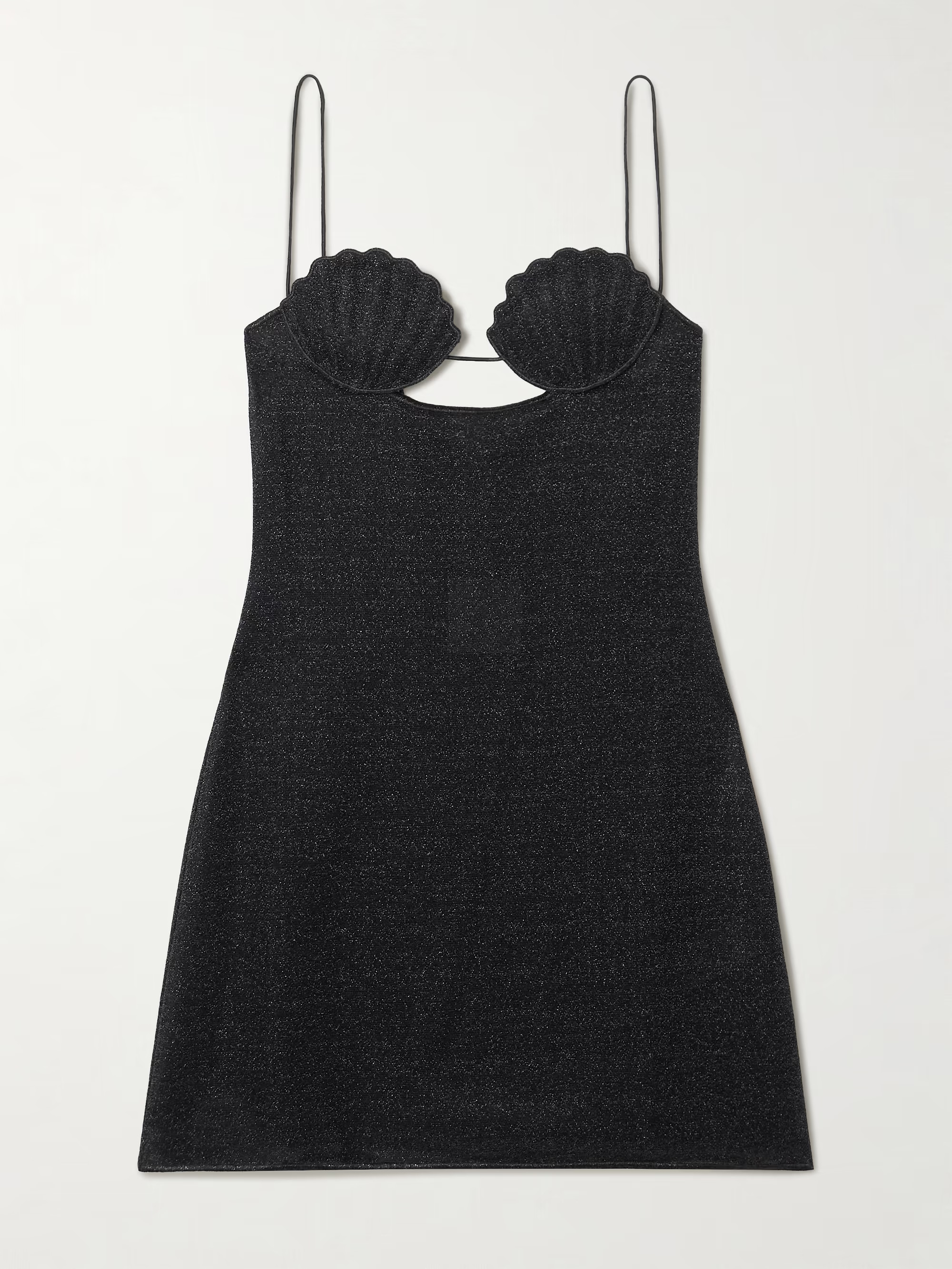 Lumière cutout embroidered metallic stretch-knit mini dress | NET-A-PORTER (UK & EU)