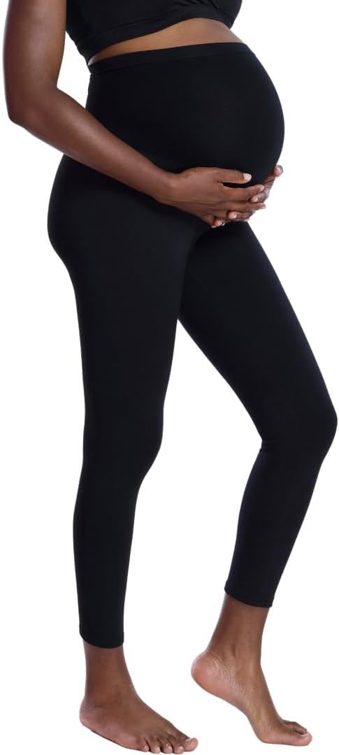 Motherhood Maternity Women's Essential Stretch Full Length Secret Fit Over The Belly Pregnancy Le... | Amazon (US)
