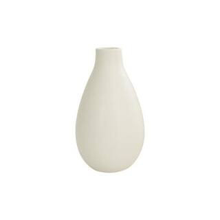 7.75" Cream Ceramic Minimalistic Vase By Ivory And Iris | 4.25" x 4" x 7.75" | Michaels® | Michaels Stores