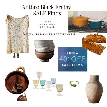 Lots of great sale items to choose from that get an extra 40% off for this Black Friday sale at Anthro! 

#LTKGiftGuide #LTKSeasonal #LTKHoliday