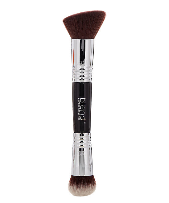 Blend Mineral Cosmetics Women's Makeup Brushes SILVER - Silver Double-Ended Makeup Brush | Zulily