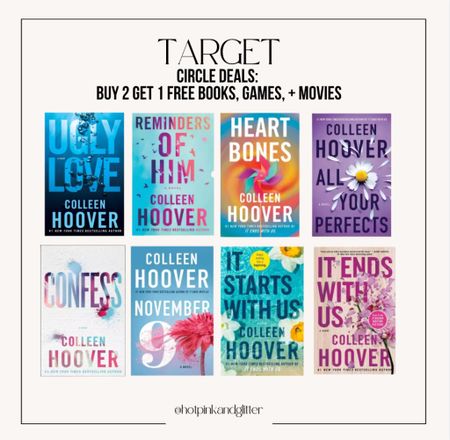 Target circle deals: buy 2 get 1 free books, games, and movies 

#LTKtravel #LTKsalealert #LTKxTarget
