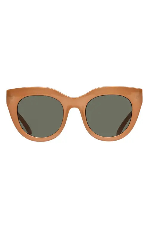 Le Specs Air Heart 51mm Sunglasses in Caramel/Khaki at Nordstrom | Nordstrom