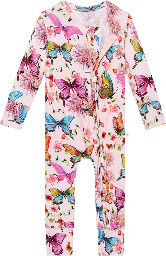Posh Peanut - Baby Girl - Footless Pajamas - Bamboo Baby Pajamas, Baby Pajamas, Baby Footless Paj... | Amazon (US)