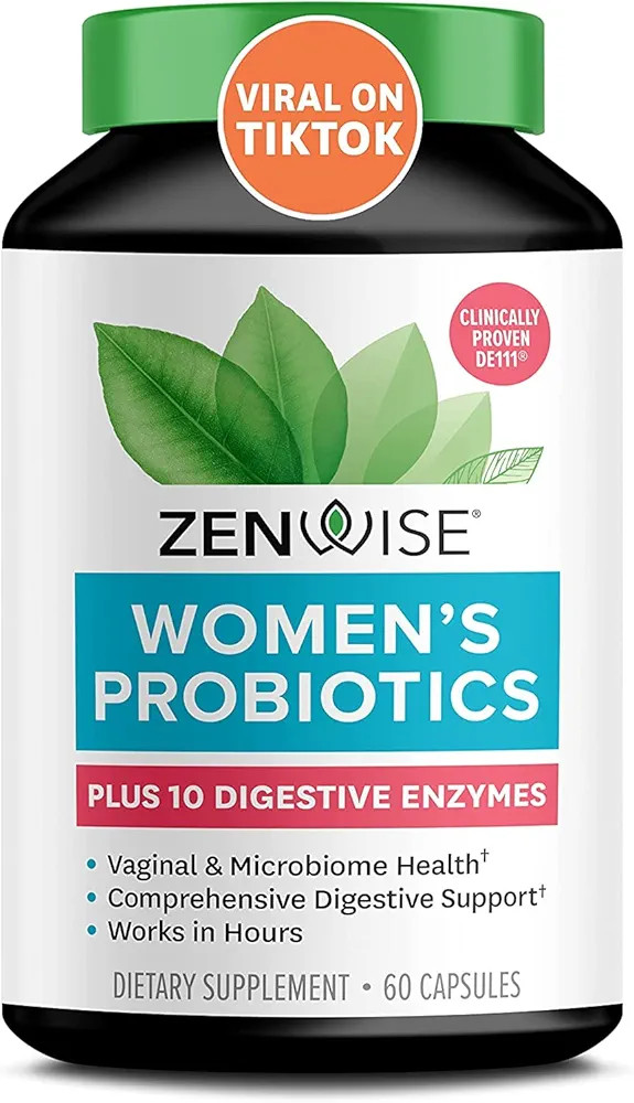 Zenwise Probiotics for Women – Probiotics + Digestive Enzymes for Vaginal Health, and Daily Gut Flor | Amazon (US)