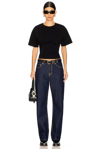EB Denim Alida Loose Bowed Jeans in Havana Night from Revolve.com | Revolve Clothing (Global)