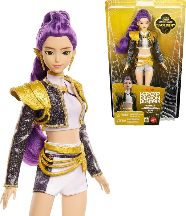\u200bMattel Kpop Demon Hunters HUNTR/X Rumi \u201cGolden\u201d Singing Doll | Amazon (US)