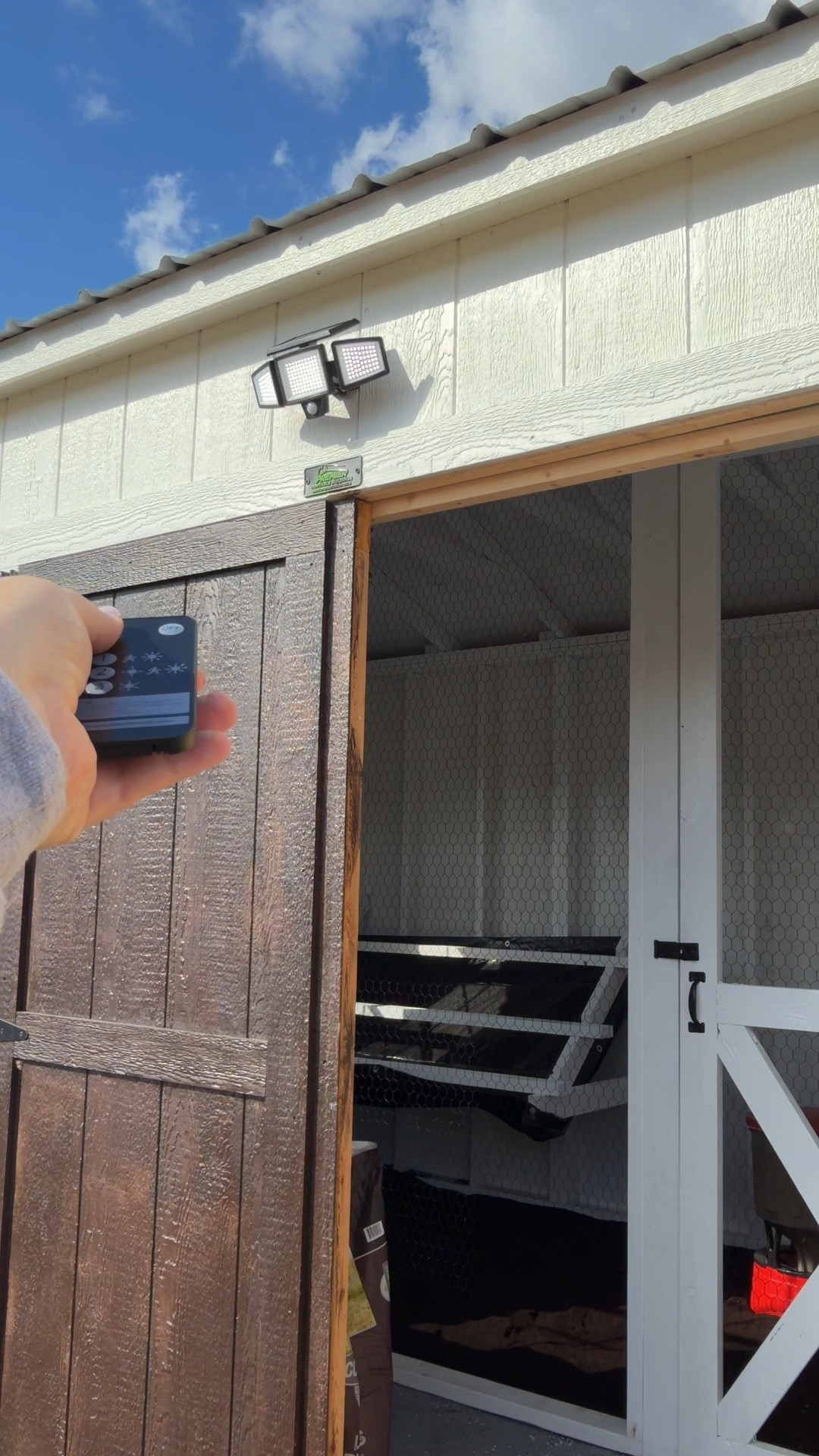 Motion sensor light for the coop! 

#LTKdayinmylife #LTKSeasonal #LTKGiftGuide