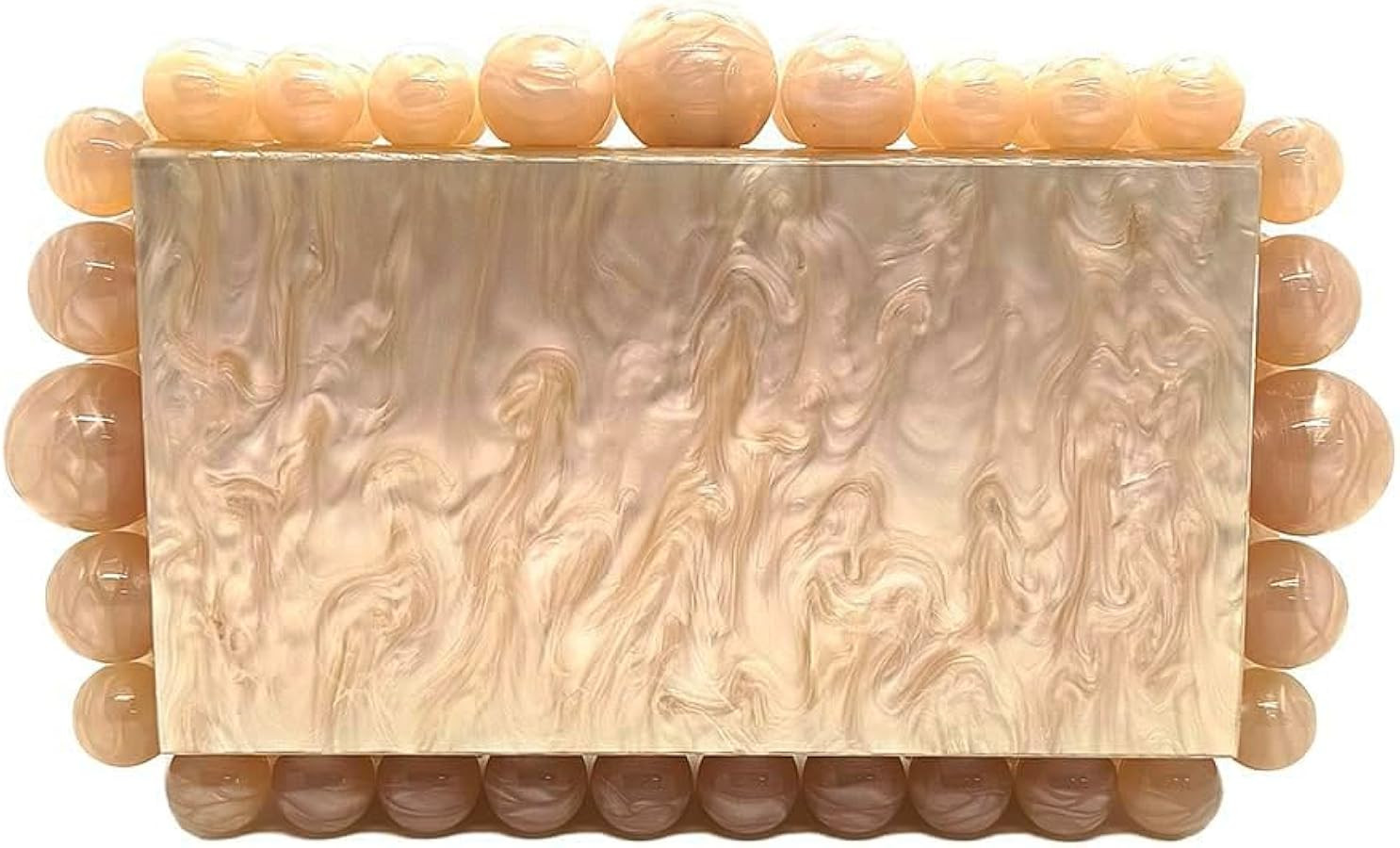 CUXVA Acrylic Evening Clutch Bag for Women Glitter Marble Purse Handbag for Wedding Party Prom | Amazon (US)