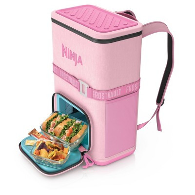 Ninja Outdoor FrostVault Go 24 Can Backpack Soft Cooler FF124PK - Petal Pink | Target