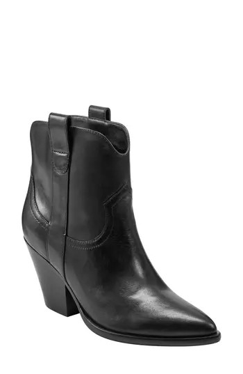 Marc Fisher LTD Marlie Western Boot in Black 001 at Nordstrom Rack, Size 5 | Nordstrom Rack