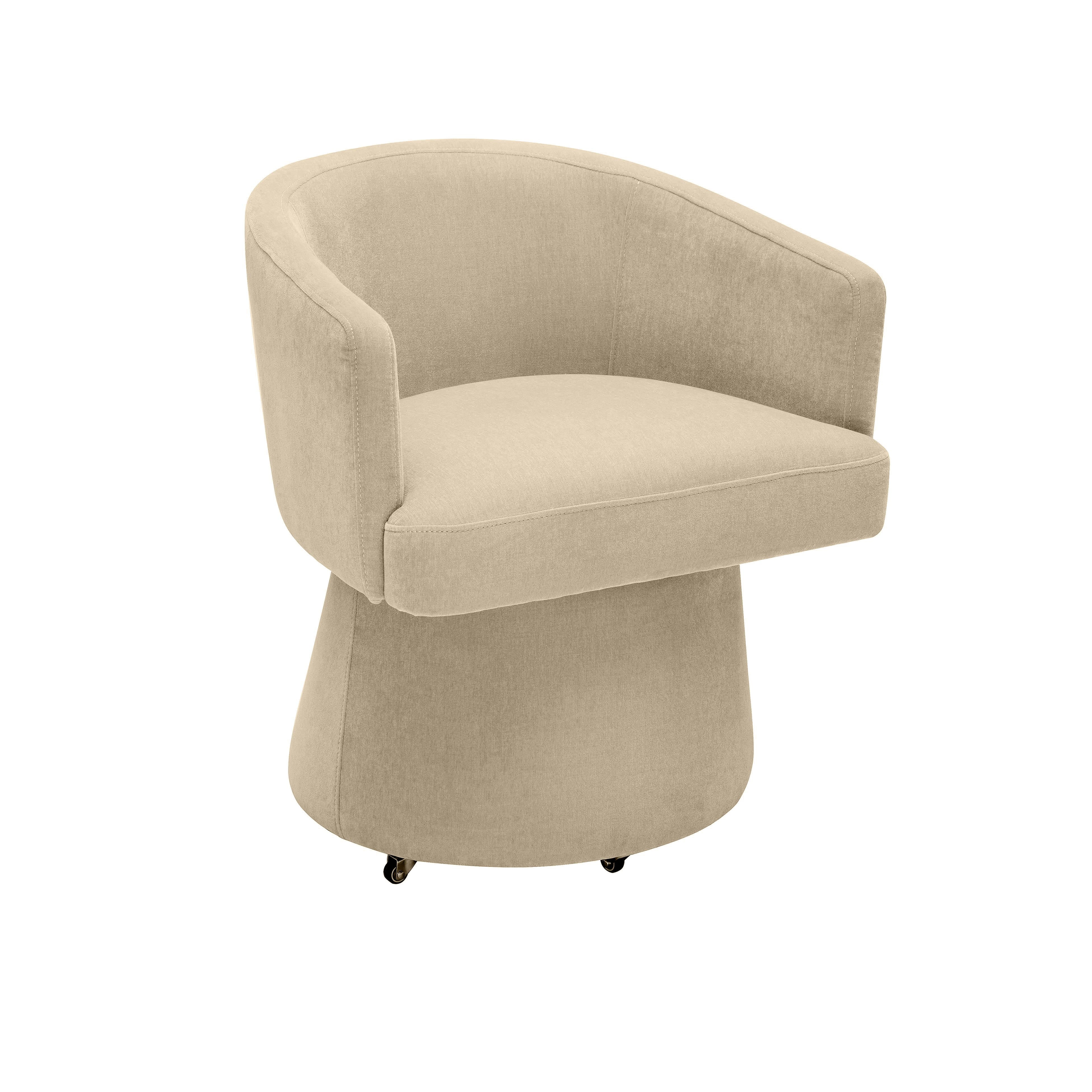 Kristen Taupe Rolling Desk Chair - Walmart.com | Walmart (US)