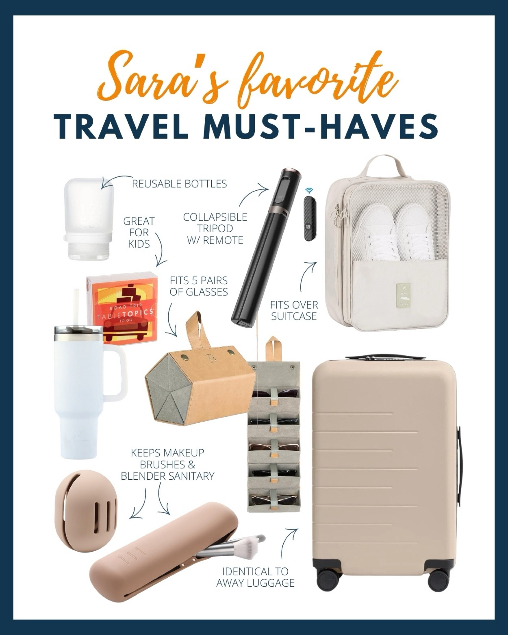Sara shared some of her favorite travel products she can’t live without! If you have an upcoming trip you won’t want to miss grabbing some of these genius products!

#LTKxelfCosmetics #LTKFindsUnder50 #LTKTravel