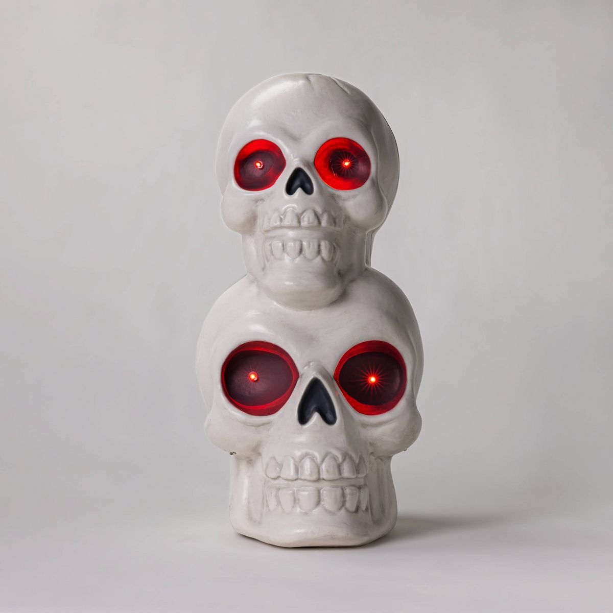 Light Up Animated Stacked Skull Halloween Decorative Prop - Hyde & EEK! Boutique™ | Target
