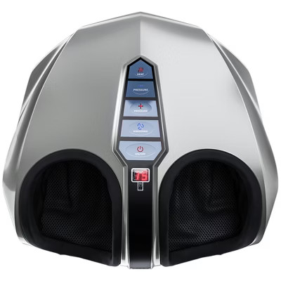 Miko Shiatsu Foot Massager with Deep Kneading and Heat in Silver | Target