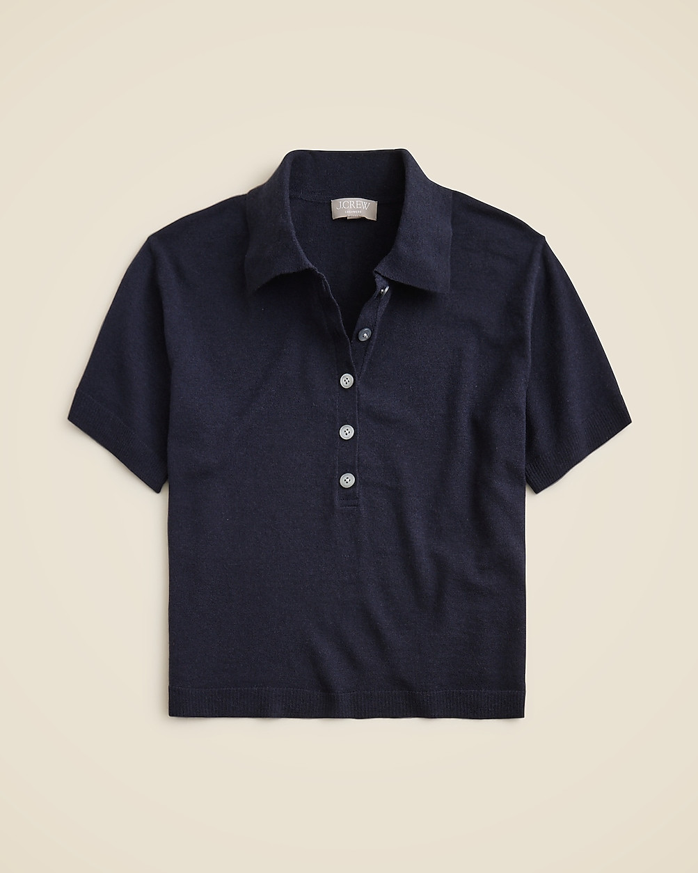 Featherweight cashmere short-sleeve sweater-polo | J. Crew US
