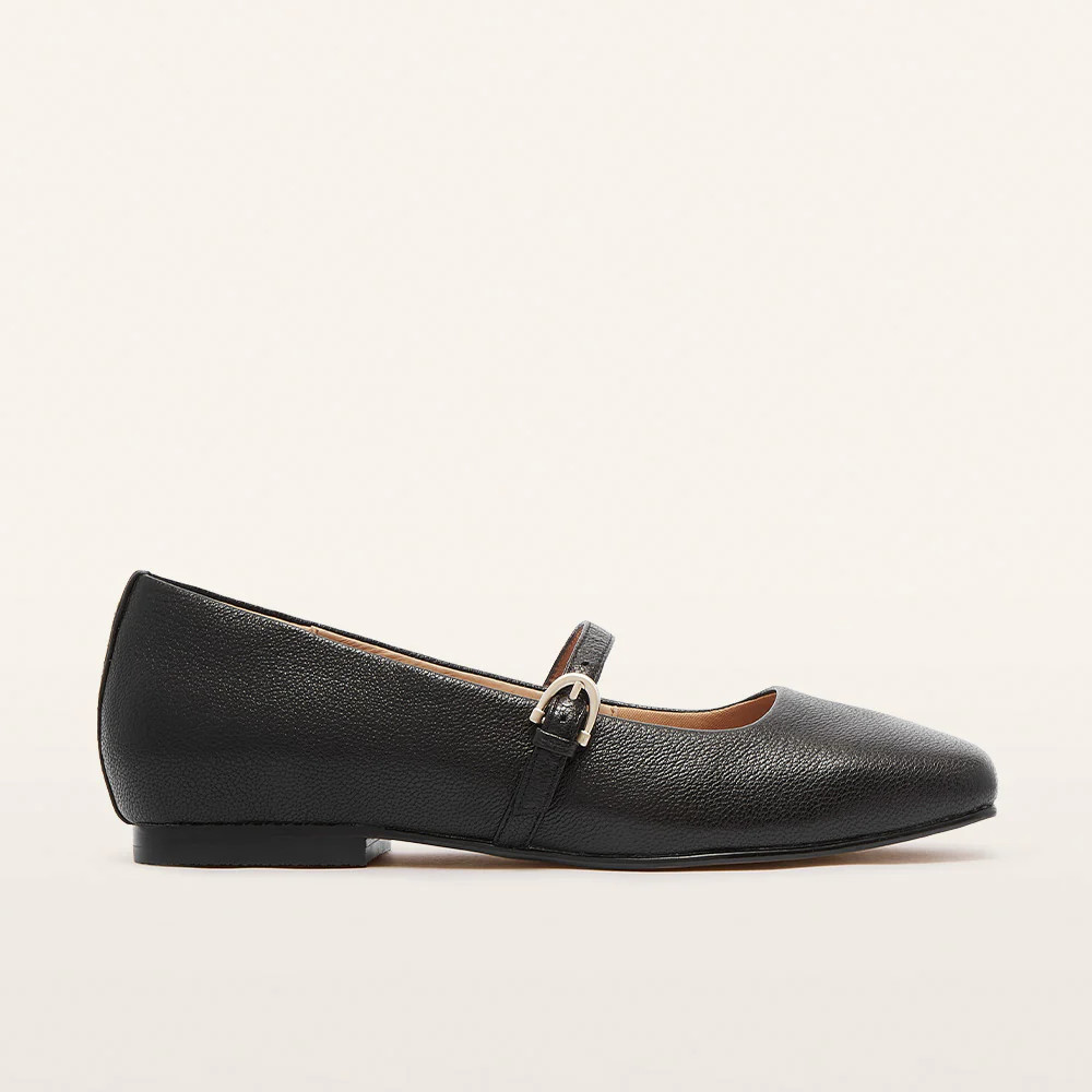 Hepburn Black Tumbled Dress Flats | FRANKIE4 | FRANKIE4