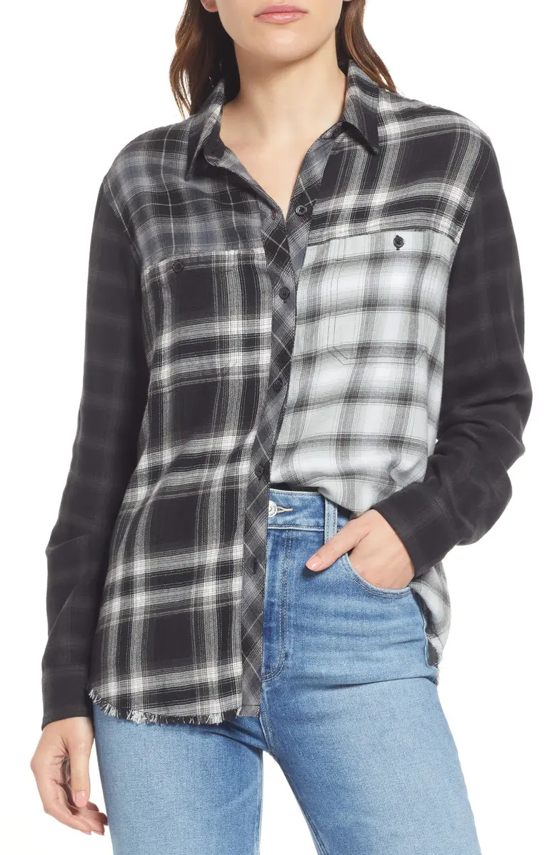 Brando Mixed Plaid Button-Up Shirt | Nordstrom