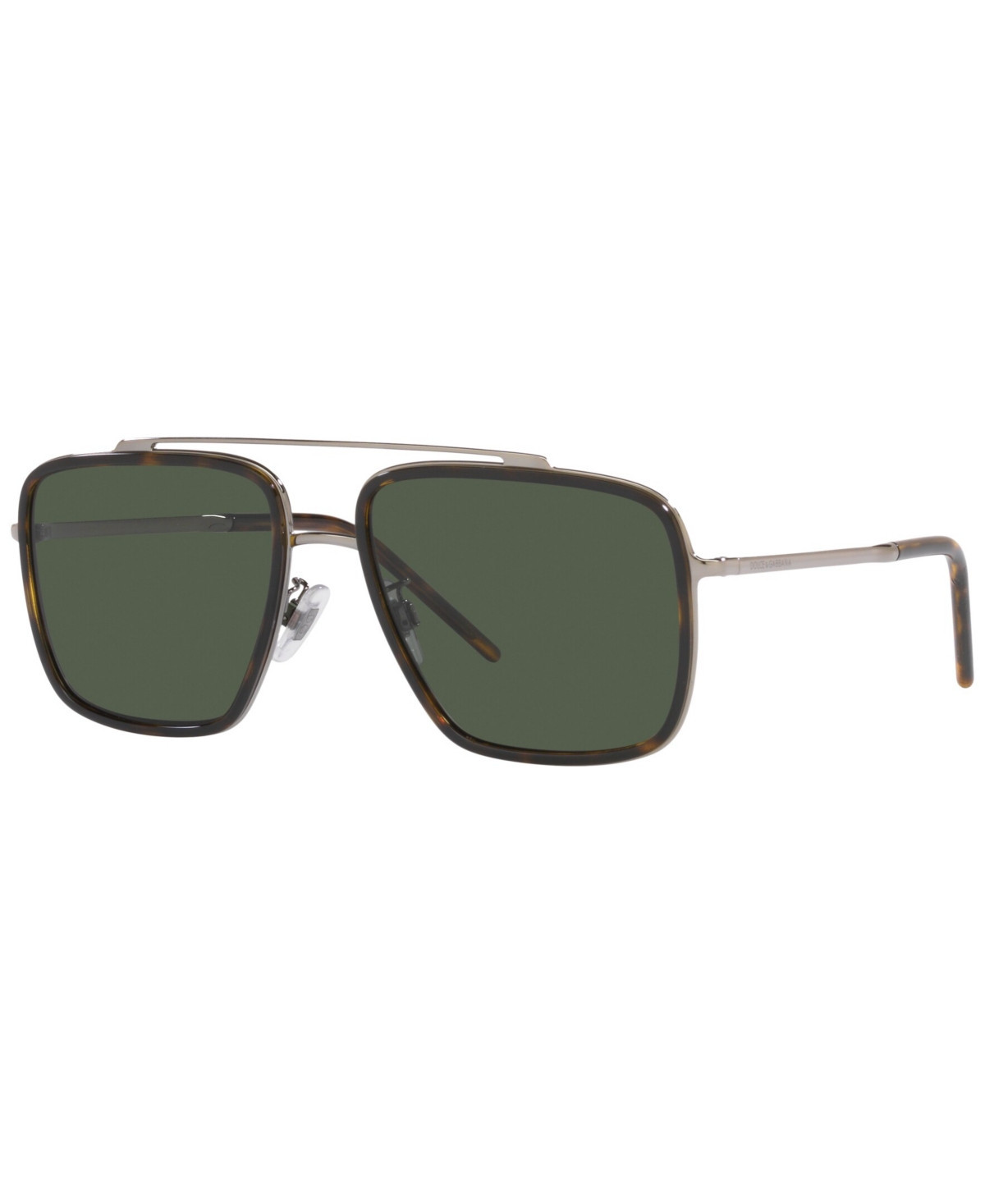 Dolce&Gabbana Polarized Sunglasses, DG2220 - Bronze/Havana/Green Solid | Macy's