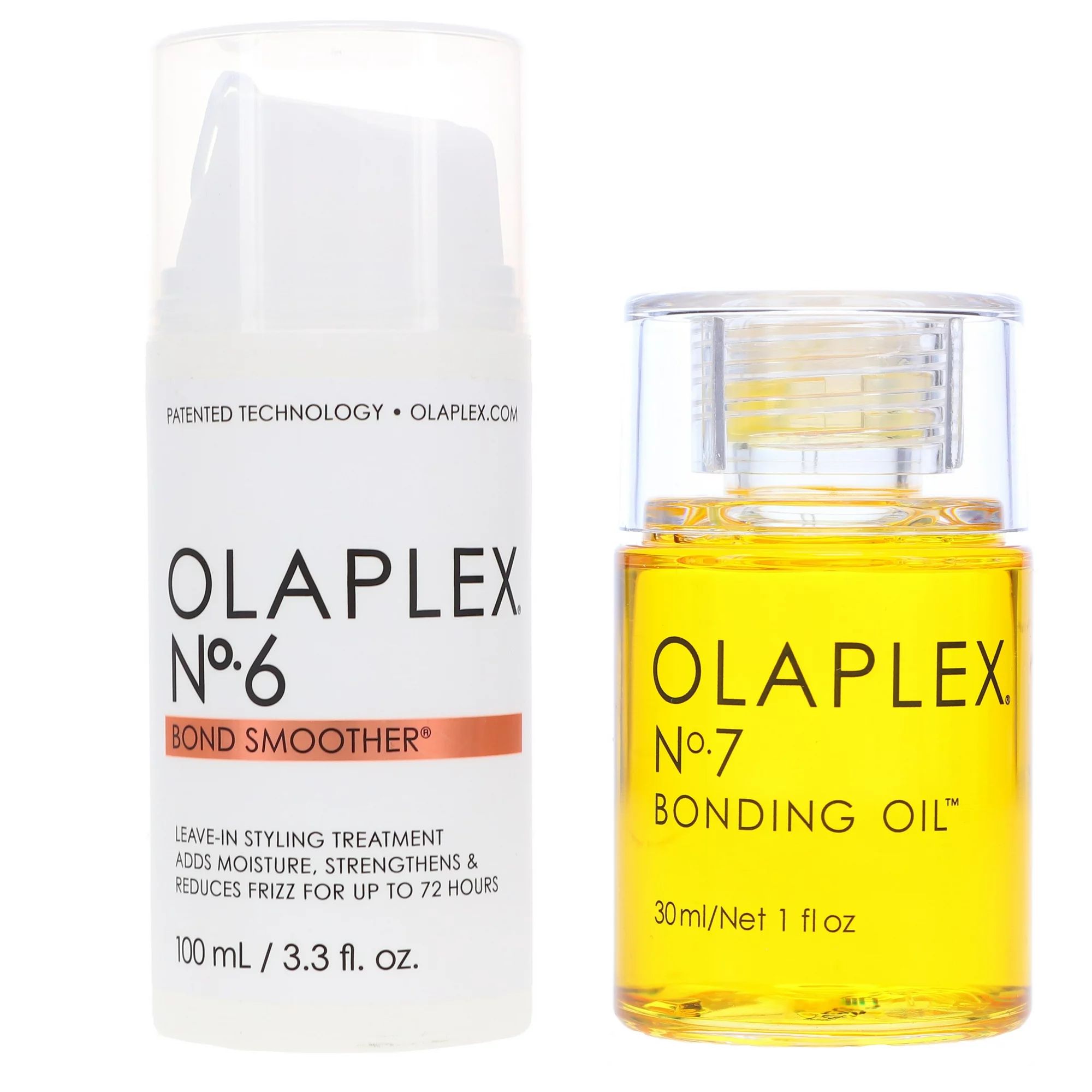 Olaplex No. 6 Bond Smoother Reparative Styling Creme 3.3 oz & No. 7 Bonding Oil 1 oz Combo Pack | Walmart (US)