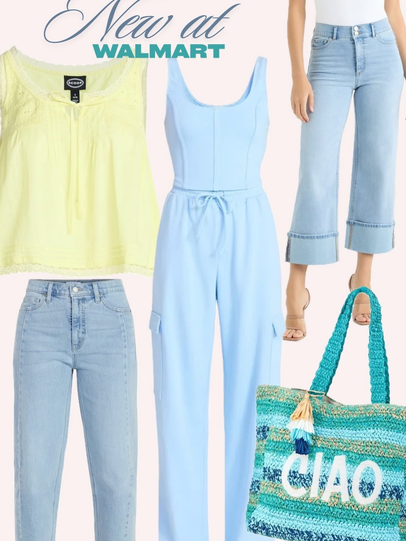 Loving these soft blues and yellows from Walmart right now ✨ 

#LTKootd